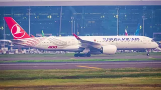 [18 MINUTES] INCREDIBLE JAKARTA PLANE SPOTTING | Special Livery Turkish Airlines 400 Aircrafts