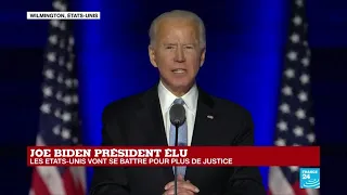 REPLAY - Premier discours de Joe Biden, élu 46e président des États-Unis