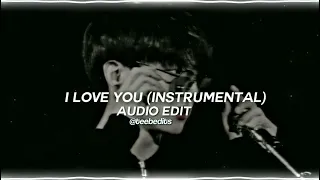 I love you (instrumental) - young slo-be [edit audio]