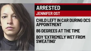 Indiana mom arrested after leaving child in hot car during DCS appointment