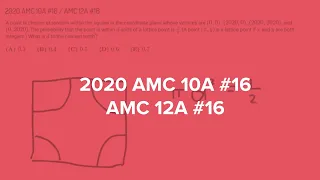 2020 AMC 10A #16 / AMC 12A #16