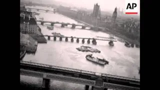 LONDON AIR VIEWS 1930'S - B/W - NO SOUND