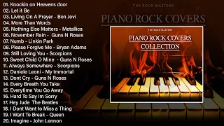 Piano Cover - Piano Rock Collection 2023 - Relaxing Piano Rock Ballads Songs