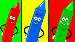 Colors Song, Learn Colors and More Traditional Nursery Rhymes for Kids by Crayons