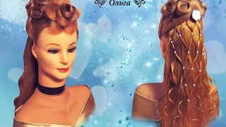 Свадебная прическа с розой из волос. Wedding Hairstyle Kapralova Olga