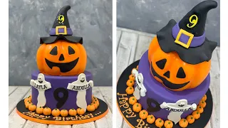 Jack-ó-lantern Halloween Cake | Halloween Pumpkin Cake
