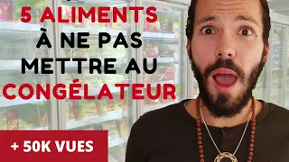 5 ALIMENTS À NE PAS CONGELER