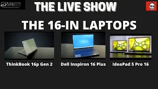 ThinkBook 16p Gen 2 | Dell Inspiron 16 Plus | IdeaPad 5 Pro 16 in the Studio