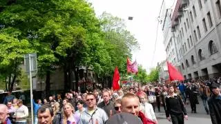 09 05 День Победы в Харькове 15 Харьков вставай! Марш с Георгиевским Флагом