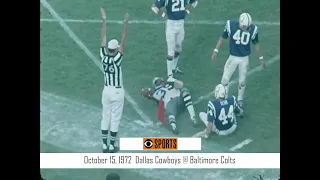 1972-10-15 Dallas Cowboys @ Baltimore Colts (CBS Sports)