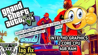 GTA V Low End PC Lag & FPS Fix | 60 FPS On 4GB RAM | Intel HD Graphics | No need Graphics Card |2023