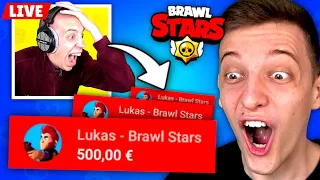 1000€ an Brawl Stars Streamer spenden, wenn sie die Runde gewinnen! 🤑😱