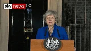 Theresa May speaks in Downing Street after winning no-confidence vote