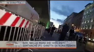 Video, Daniela Santanchè presa a colpi di pietre: sassi lanciati in diretta alla Stazione Termini