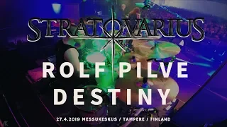 STRATOVARIUS Rolf Pilve Drumcam DESTINY (Edit) / 27.4.2019 Tampere, Finland