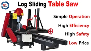 CNC Precision Log Wood Sliding Table Panel Saw Machine