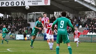 Pogoń Grodzisk Mazowiecki - Radomiak Radom 1:1 skrót meczu [29/03/2015]