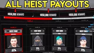 GTA Online - ALL DOOMSDAY HEIST PAYOUT TOTALS! What Each Heist Act Pays!