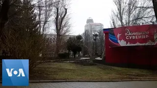 Air Raid Siren Goes Off in Donetsk