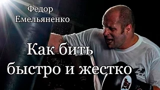 Федор Емельяненко: "Как бить быстро и жестко"