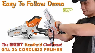 How To USE And TROUBLESHOOT Your GTA 26 STIHL Handheld Pruner