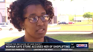 Woman says store accused her of shoplifting