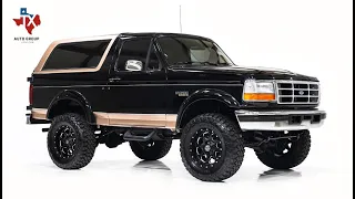 1996 FORD BRONCO EDDIE BAUER 6" LIFTED 4X4 5.8L V8 AUTOMATIC - CUSTOMIZED EXTRA NICE - FOR SALE