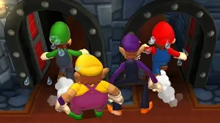 Mario Party 9 MiniGames - Luigi Vs Mario Vs Wario Vs Waluigi (Master Difficulty)