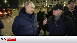 Ukraine War: President Putin visits Mariupol following indictment by the ICC