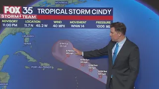 Tropical Storm Cindy forms in the Atlantic