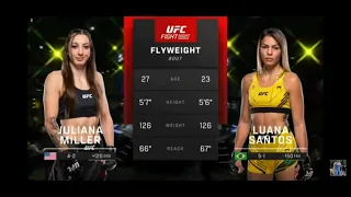 Juliana Miller vs Luana Santos |  Luque vs Dos Anjos