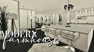 Bloxburg: Modern Family Farmhouse Mansion 316k | No Large Plot | House Build