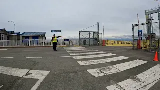 Motorcycle loading on BC Ferries’ Salish Orca, Comox to Powell River