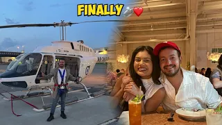 Flying Helicopter For The First Time 🤩🔥 | Finally PROPOSED Her 🫶🏻