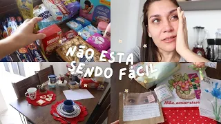 VLOGÃO | compras do mês para 3 meses | a adaptação é difícil | Surpresa de dia das mães