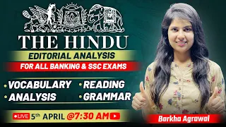 5 April 2023 The Hindu Newspaper Analysis | Hindu Editorial Analysis Today Live CGL CHSL BANK Exam