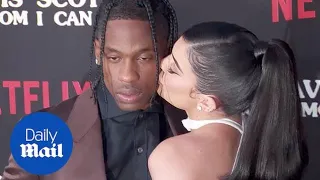 Kylie Jenner & Travis Scott at premiere of 'Look Mom I Can Fly'