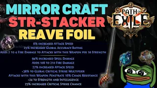 MIRROR Crafting an Original Sin Jewelled Foil for Str-Stack Reave Builds in PoE: 3.22 Ancestors