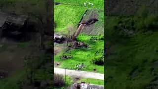 Recon drone spotting a Ukrainian mortar team and it is guiding Russian artillery