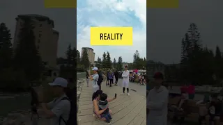 Lake Louise Expectation vs Reality #360video #vr #shorts