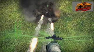 War Thunder Helicopters MI-24D Test Flight Decimation