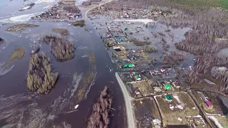 Начало паводка в Томском районе в 2024 году. Несколько сел отрезаны водой!