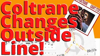 Outside 'Coltrane' Changes ii-V-I Lick🎸Jazz Fusion Guitar Lesson🎷Mediant Relation for Chromaticism🎹🎶