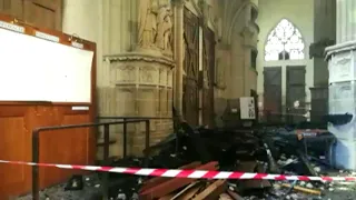 Mann nach Feuer in Kathedrale von Nantes in Gewahrsam | AFP