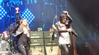 TOM KEIFER with HALESTORM  IZZY HALE  perform NOBODYS FOOL at THE ROCK CARNIVAL LAKEWOOD NJ 10/2/16