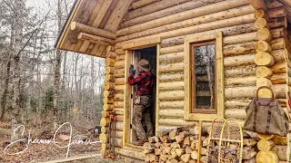 Making and Installing Door on the Cabin | How to Build a Log Cabin, Ep6