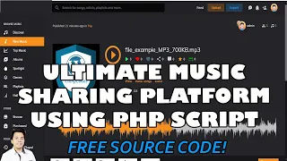 Ultimate Music Sharing Platform using PHP Script | Free Source Code Download