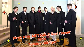 Stray Kids at Met Gala Red Carpet 2024/ Tommy Hillfiger 멧갈라 데뷔 축하해 울 스키즈