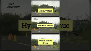 TaTa Nexon vs Hyundai Venue vs Maruti Suzuki Brezza Cornering Stability Comparison | #nexon #venue