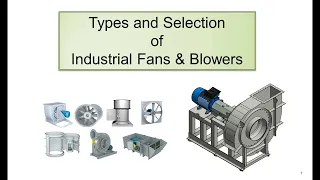 Types and Selection of Industrial Fans and Blowers || Learning Engineering Solutions ||